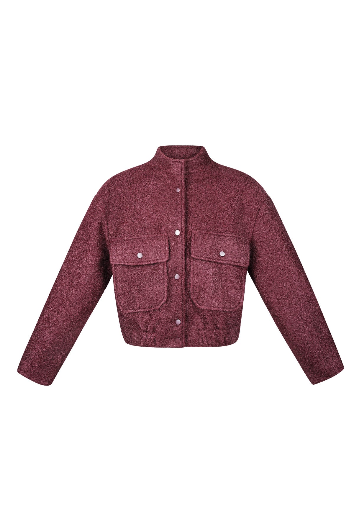 Woven Polyester Fiber Women's Jacket Casual Solid Color Fall/Winter