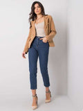 Dark Blue High-Waisted Jeans