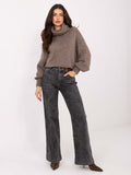 Dark Gray Straight-Leg Jeans
