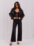Black Wide-Leg Jeans