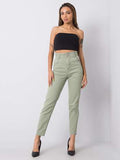 Pistachio High-Waisted Jeans
