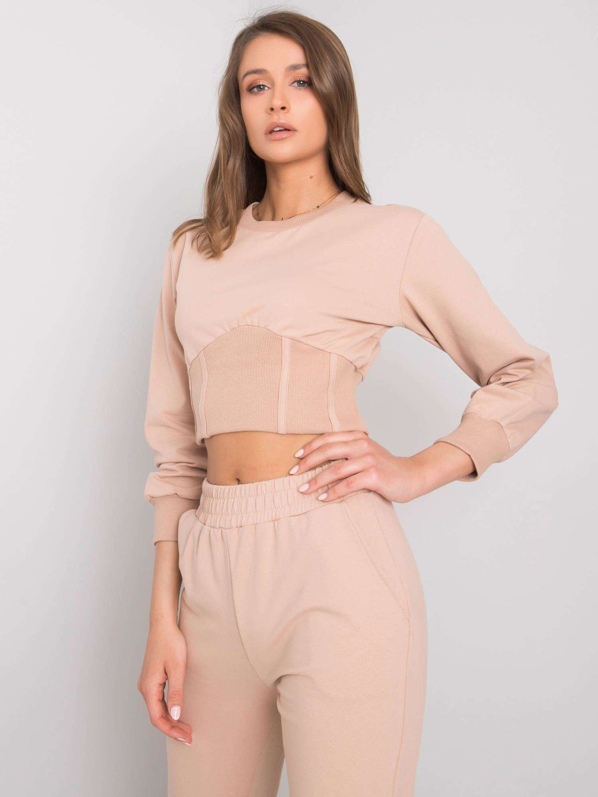 Beige Casual Set