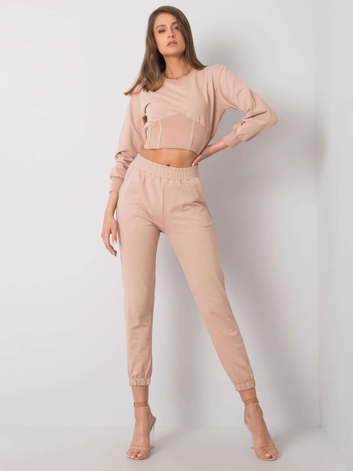 Beige Casual Set