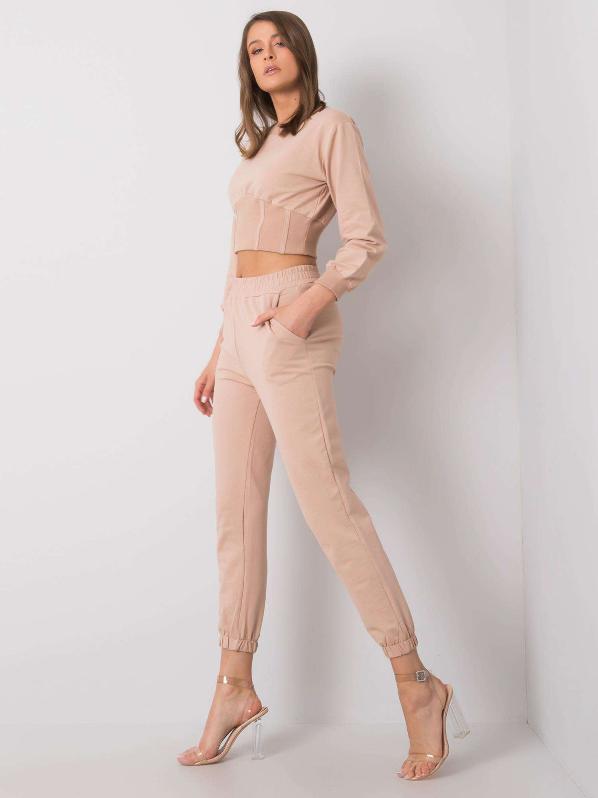 Beige Casual Set