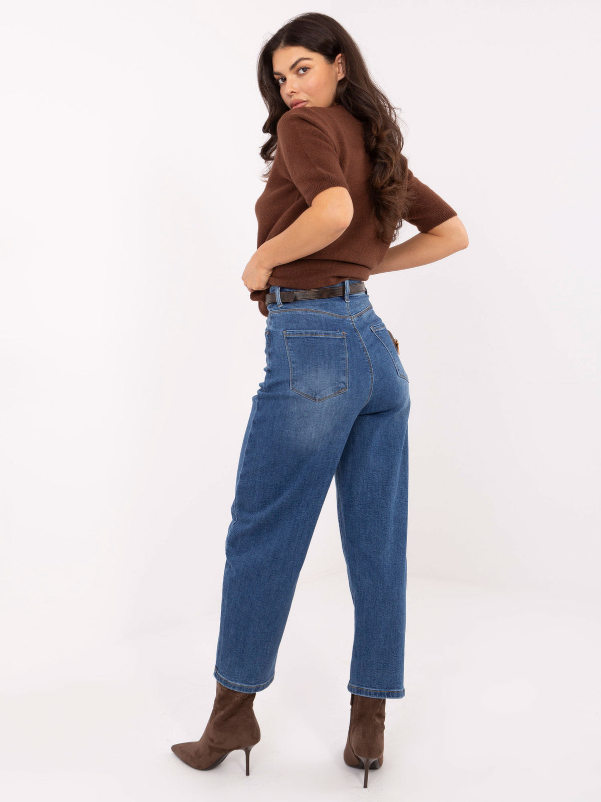 Dark Blue Balloon Jeans