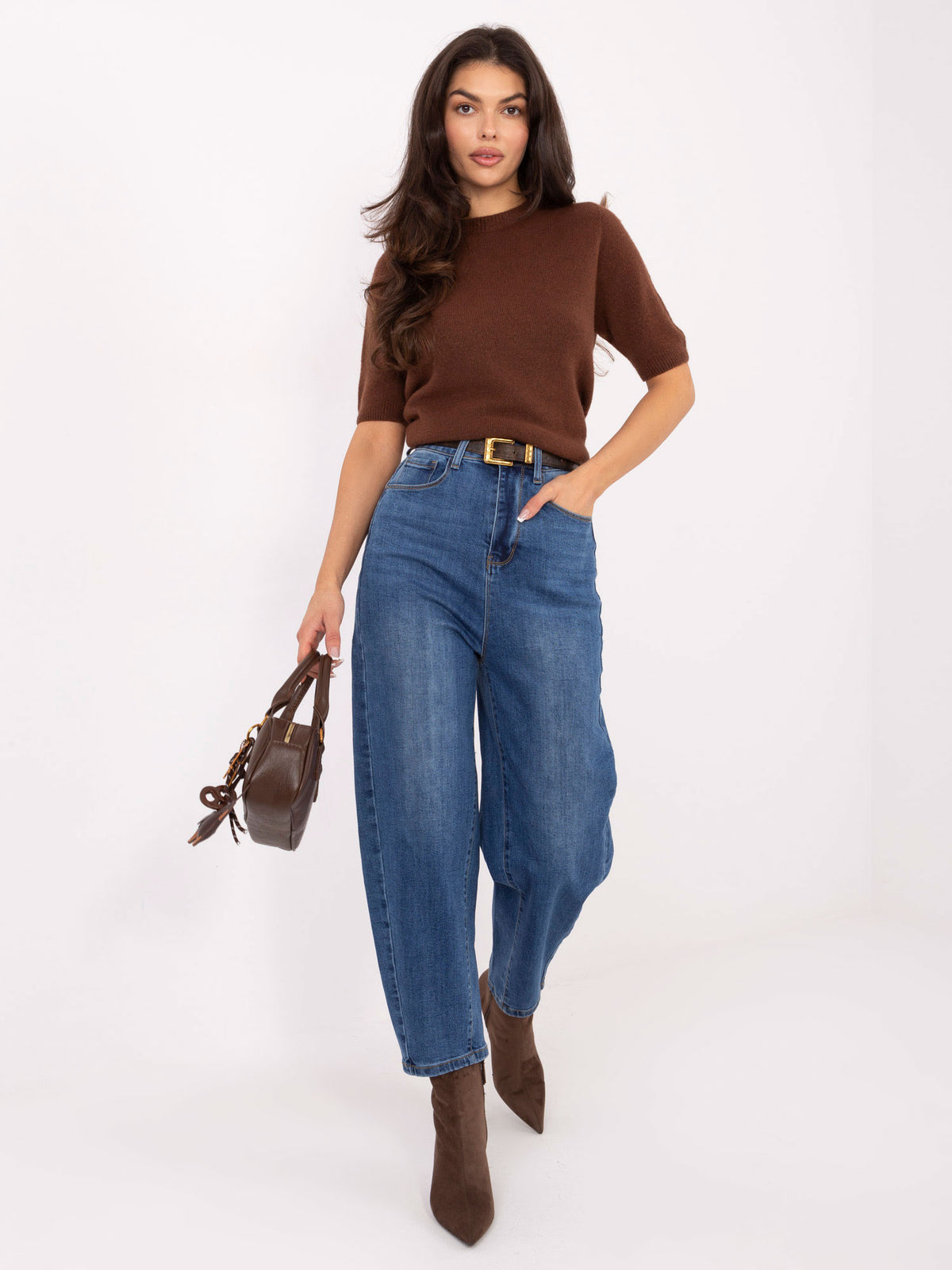 Dark Blue Balloon Jeans