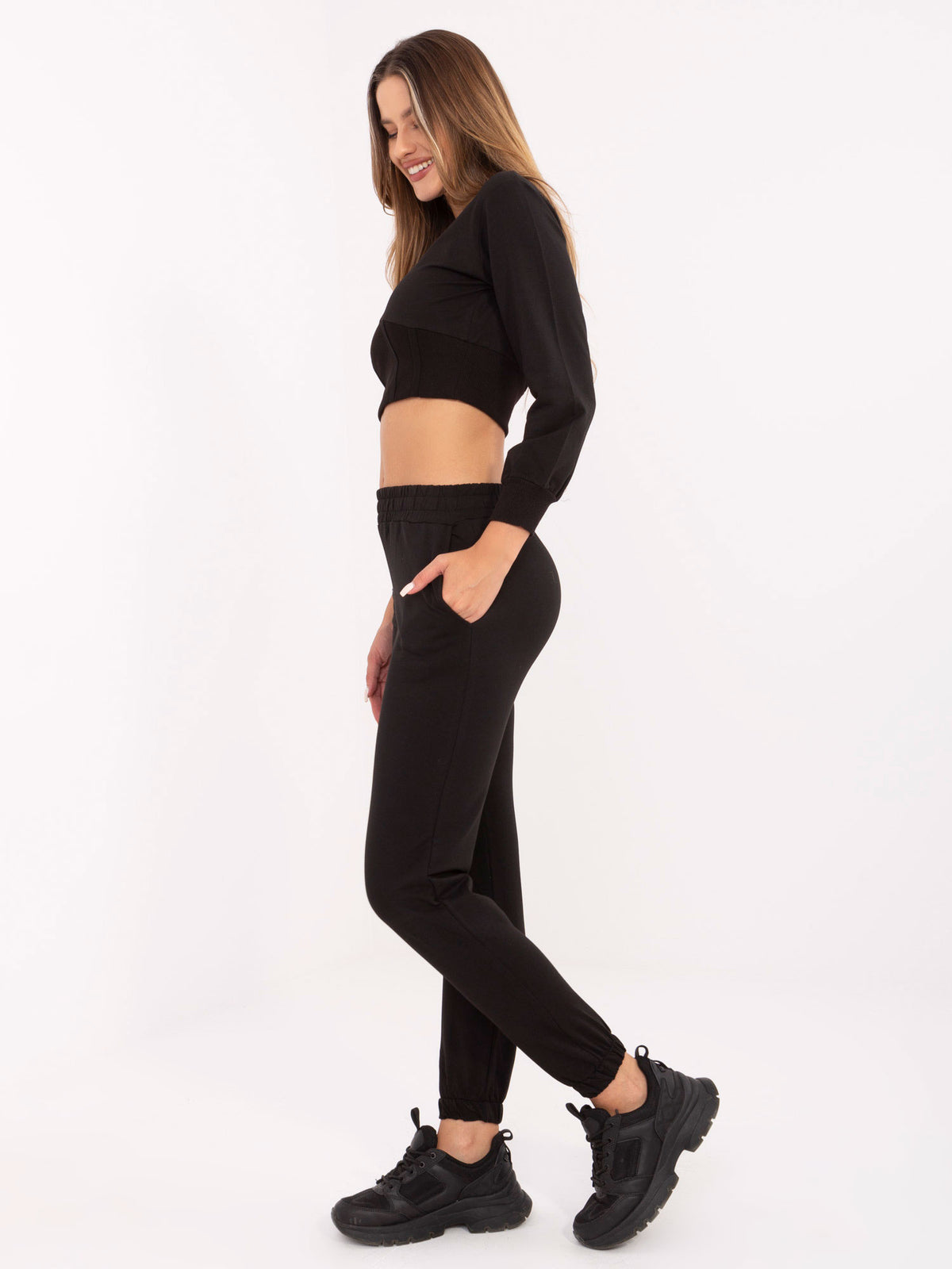 Black Tracksuit Set