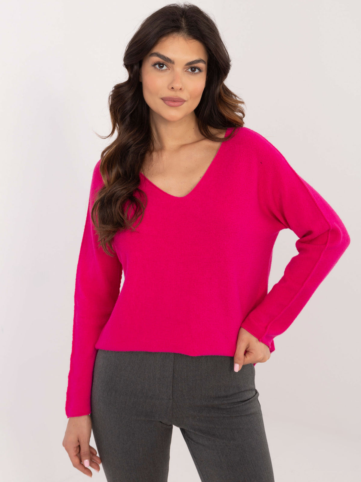 Fuchsia Reversible Sweater
