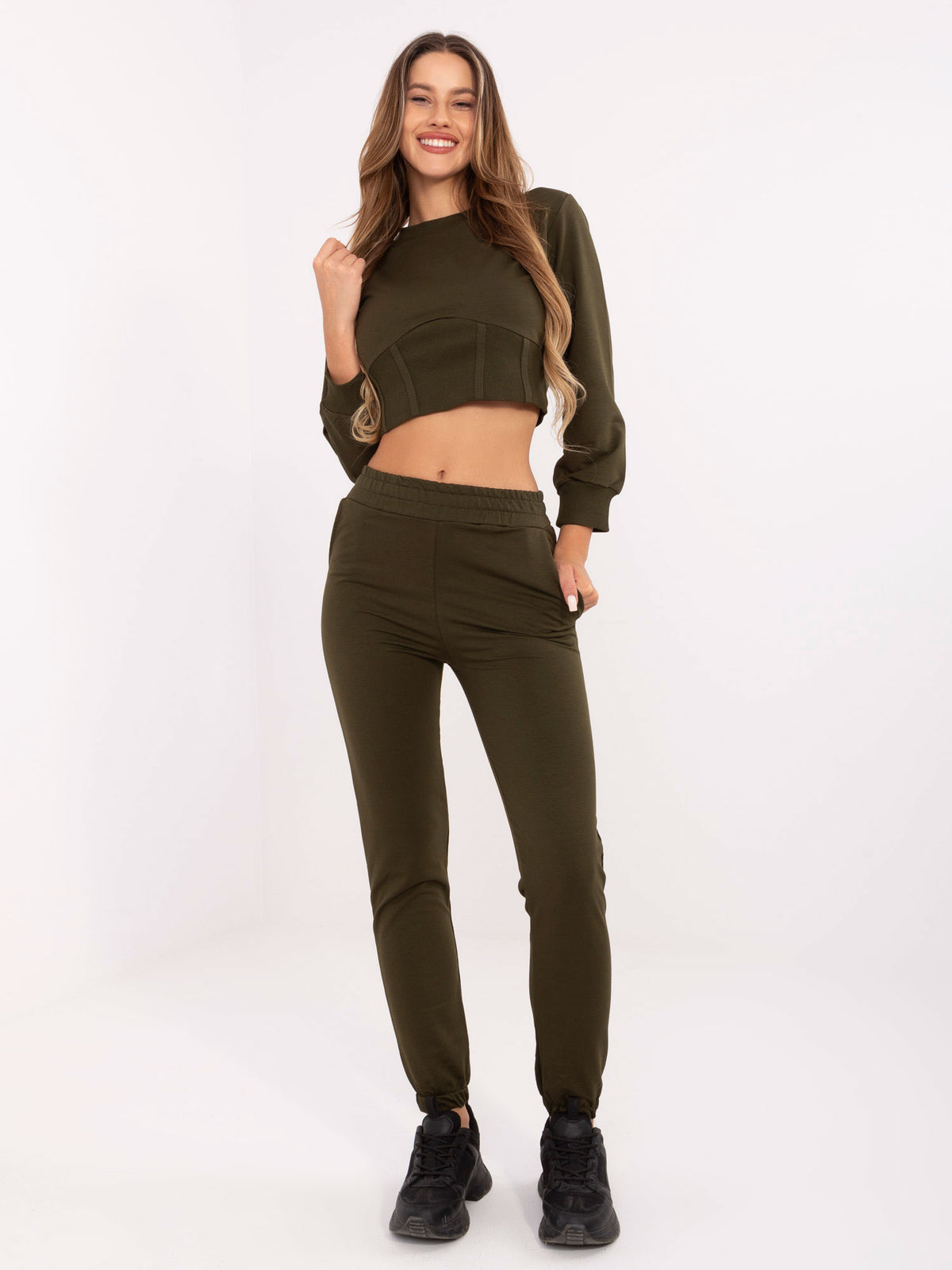 Khaki Two-Piece Set
