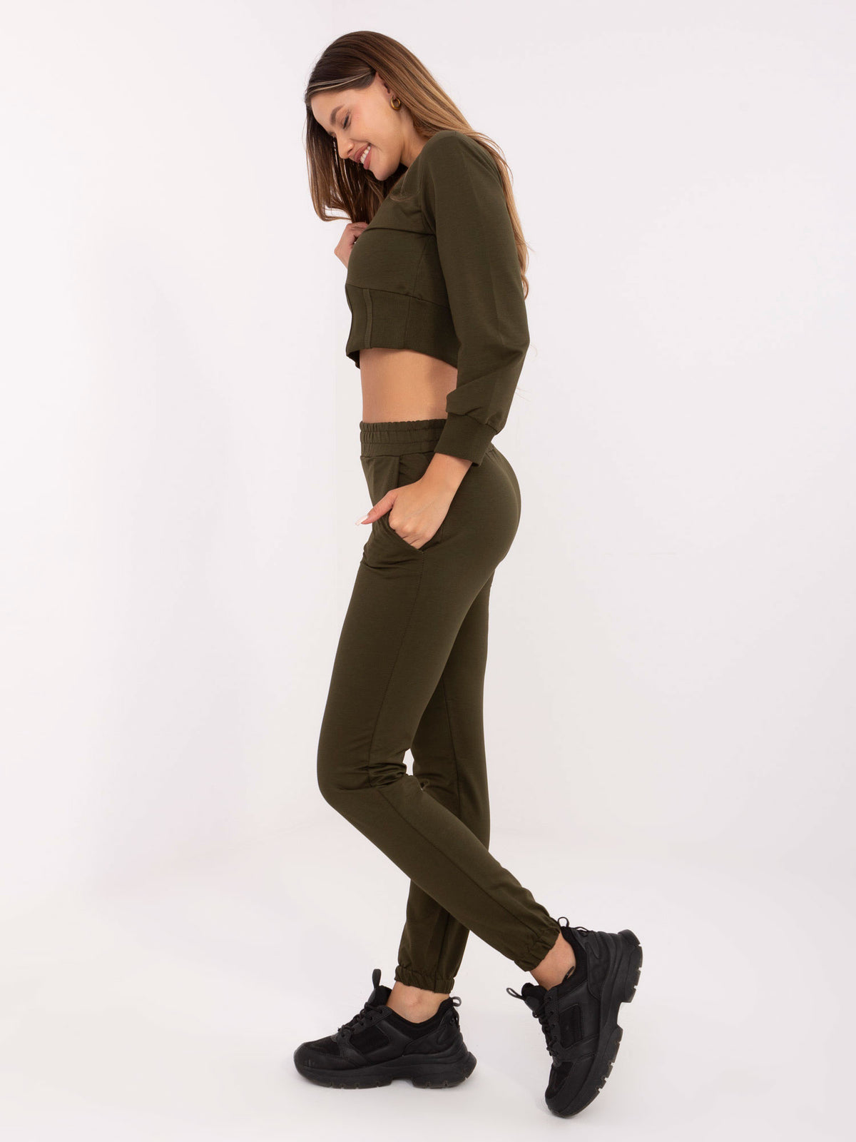 Khaki Two-Piece Set