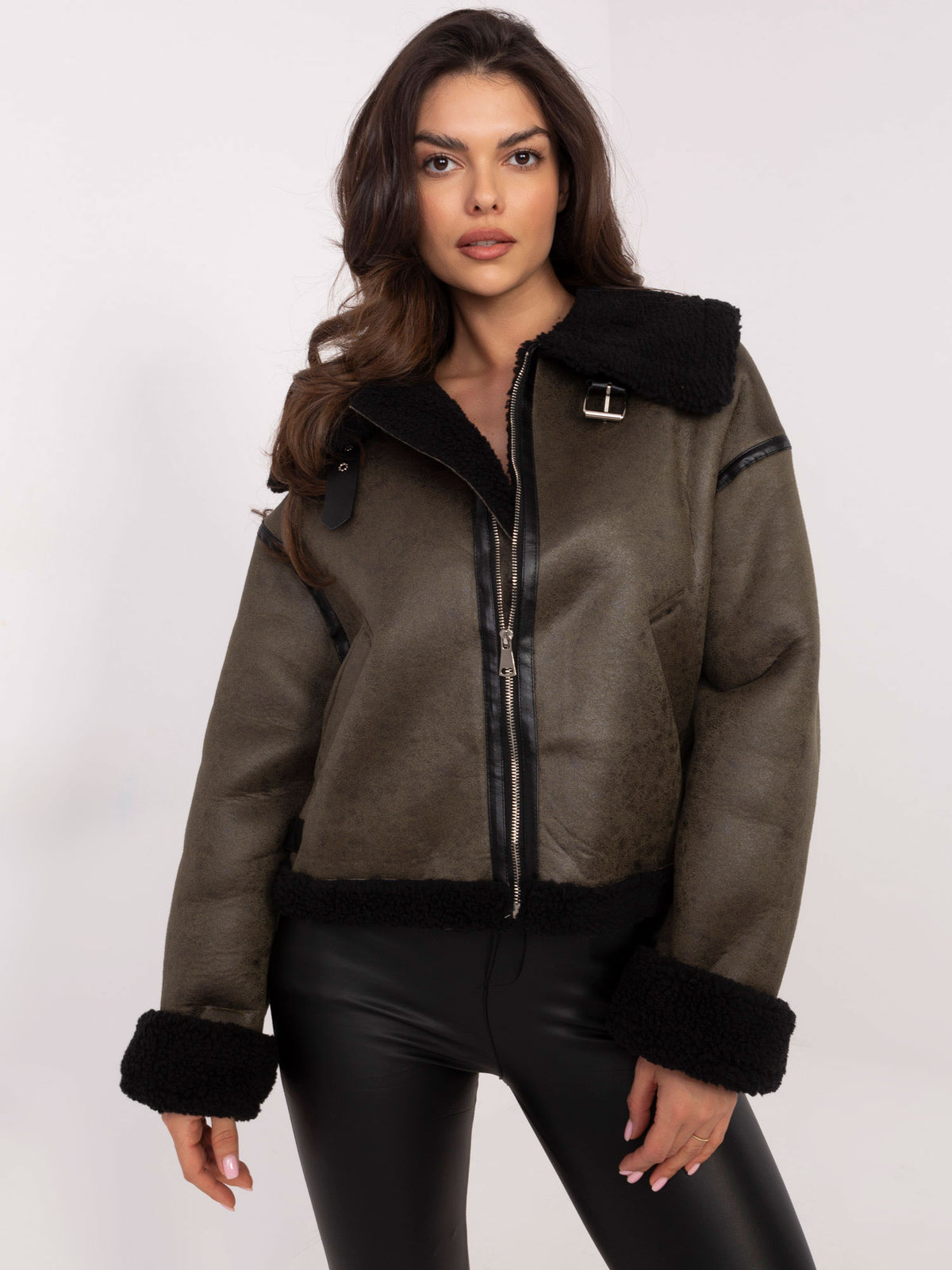 Khaki Insulated Winter Jacket