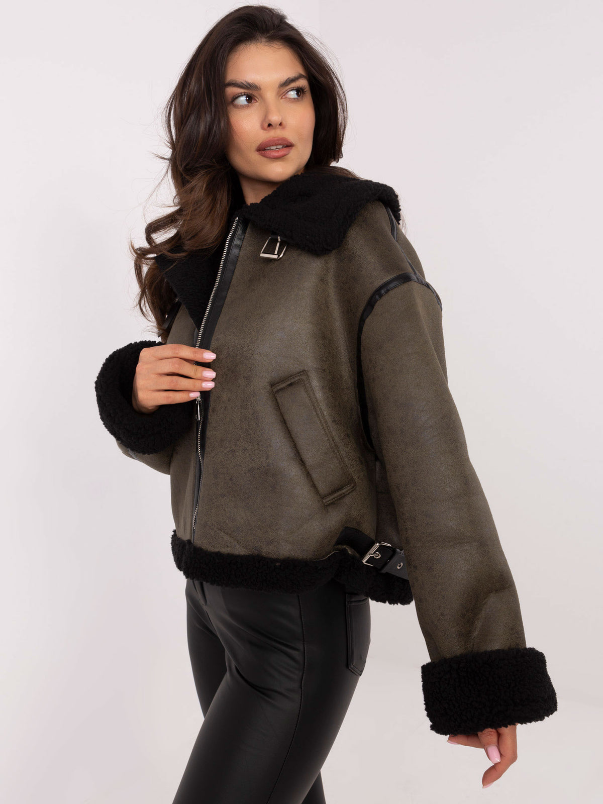 Khaki Insulated Winter Jacket