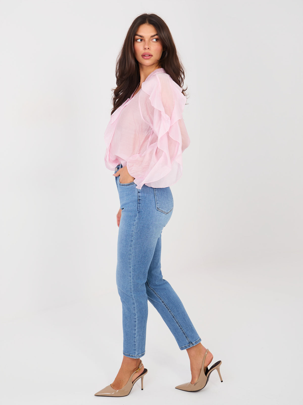 Blue Skinny Denim Trousers