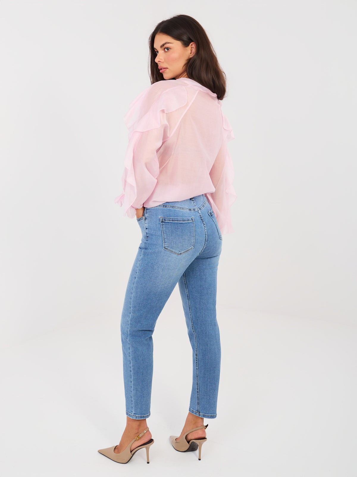 Blue Skinny Denim Trousers